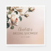 Wunderschönes Brautparty für die Rose von Rostbeig Serviette (Vorderseite)