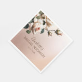 Wunderschönes Brautparty für die Rose von Rostbeig Serviette (Ecke)