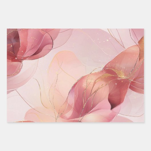 Wunderschönes Brautparty in Rosa Geschenkpapier Set (Vorderseite 3)