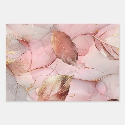 Wunderschönes Brautparty in Rosa Geschenkpapier Set (Vorderseite 2)