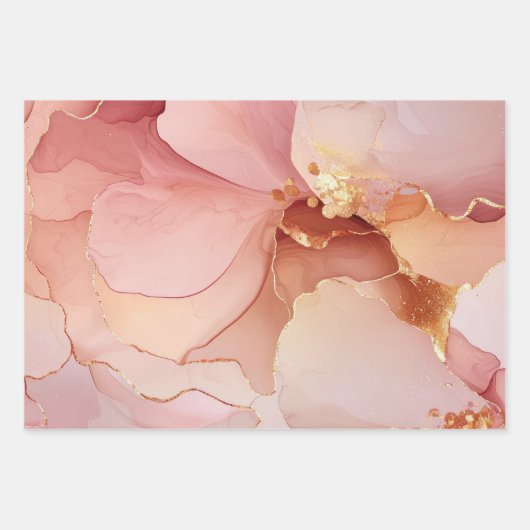 Wunderschönes Brautparty in Rosa Geschenkpapier Set (Vorderseite)