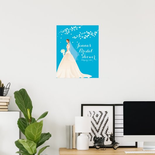 Wunderschönes Brautparty-Poster Poster (Heimbüro)