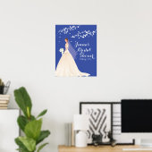 Wunderschönes Brautparty-Poster Poster (Heimbüro)