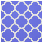 Wunderschönes brillantes blaues Quatrefolienmuster Stoff (Muster)