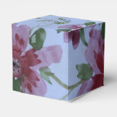 Wunderschönes Burgund und blaues Wasser Geschenkschachtel (Rückseite)