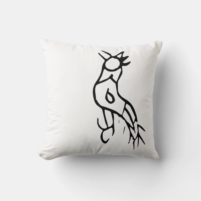 Wunderschönes chinesisches Zodiac-Rooste-#001- Thr Kissen (Vorderseite)