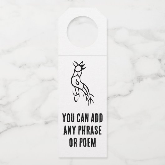 Wunderschönes chinesisches Zodiac-Rooster#001- Flaschenanhänger (Vorderseite)