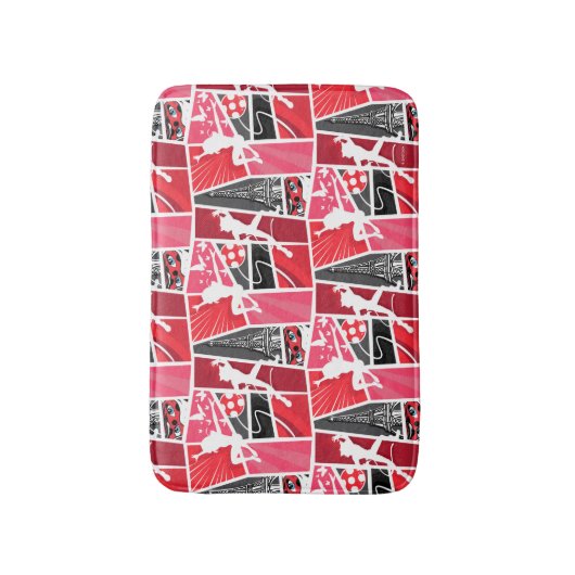 Wunderschönes Comic Ladybug Paris Pattern Badematte (Vorderseite Vertikal)