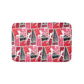 Wunderschönes Comic Ladybug Paris Pattern Badematte