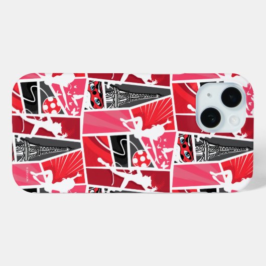 Wunderschönes Comic Ladybug Paris Pattern Case-Mate iPhone Hülle (Rückseite (Horizontal))