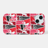 Wunderschönes Comic Ladybug Paris Pattern iPhone 15 Hülle (Rückseite (Horizontal))