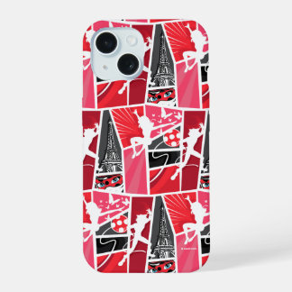 Wunderschönes Comic Ladybug Paris Pattern iPhone 15 Hülle