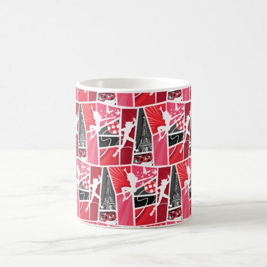 Wunderschönes Comic Ladybug Paris Pattern Kaffeetasse (Mittel)