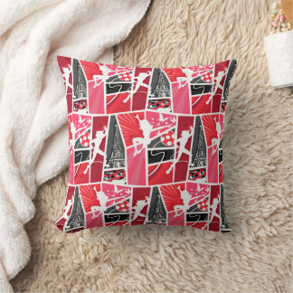 Wunderschönes Comic Ladybug Paris Pattern Kissen