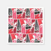 Wunderschönes Comic Ladybug Paris Pattern Serviette (Vorderseite)