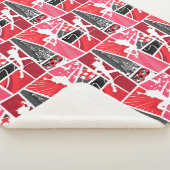 Wunderschönes Comic Ladybug Paris Pattern Sherpadecke (3/4)