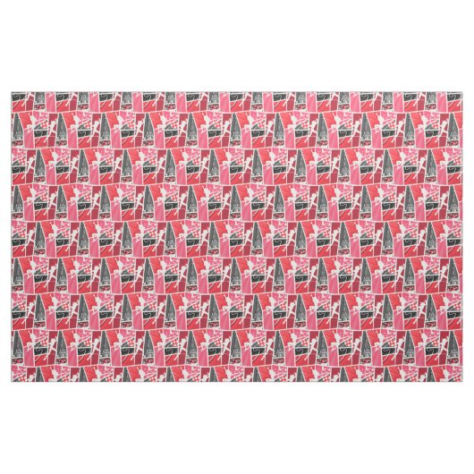 Wunderschönes Comic Ladybug Paris Pattern Stoff (Yard (91,4 cm))