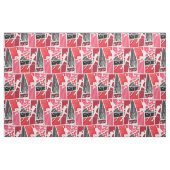 Wunderschönes Comic Ladybug Paris Pattern Stoff (Fat Quarter (45,7 x 55,9 cm))