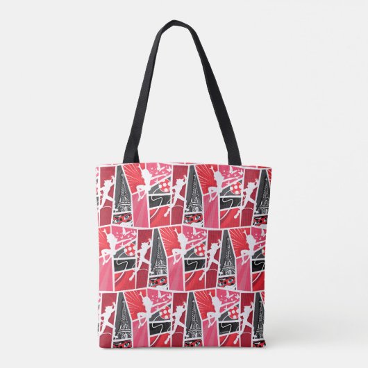 Wunderschönes Comic Ladybug Paris Pattern Tasche (Rückseite)