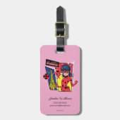 Wunderschönes Comic Ladybug Pariser Weg Gepäckanhänger (Vorderseite vertikal)