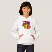 Wunderschönes Comic Ladybug Pariser Weg Hoodie (Vorne ganz)