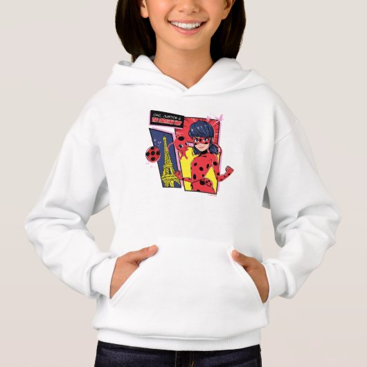 Wunderschönes Comic Ladybug Pariser Weg Hoodie (Vorderseite)