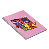 Wunderschönes Comic Ladybug Pariser Weg Notizblock (Rechte Seite)