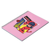Wunderschönes Comic Ladybug Pariser Weg Notizblock (Linke Seite)