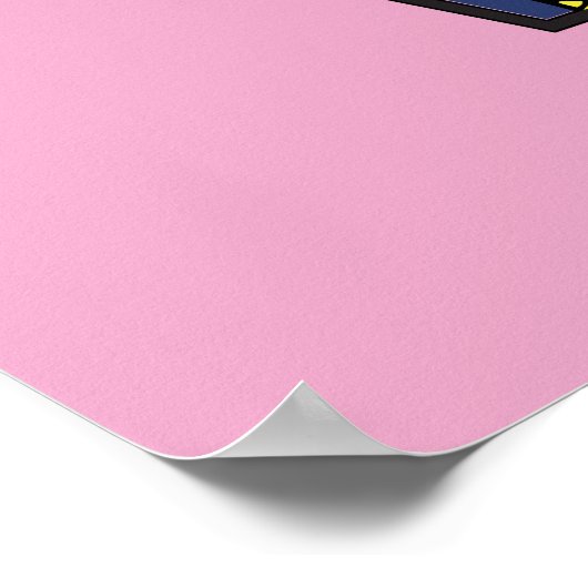 Wunderschönes Comic Ladybug Pariser Weg Poster (Ecke)