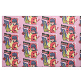 Wunderschönes Comic Ladybug Pariser Weg Stoff (Fat Quarter (45,7 x 55,9 cm))