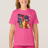 Wunderschönes Comic Ladybug Pariser Weg T-Shirt (Vorderseite)