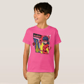 Wunderschönes Comic Ladybug Pariser Weg T-Shirt (Vorne ganz)