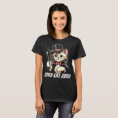 Wunderschönes Design der Cat Abracatabra T-Shirt (Vorne ganz)