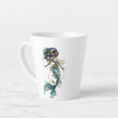 Wunderschönes Design der Latte Tasse-Floral Fantas Milchtasse (Linke Ecke)