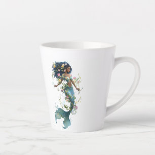 Wunderschönes Design der Latte Tasse-Floral Fantas Milchtasse