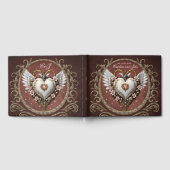 Wunderschönes, edles Steampunkherz mit Flügeln. Gästebuch (Voll)