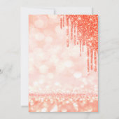 Wunderschönes, elegantes, rosa Neujahrsglas Einladung (Rückseite)