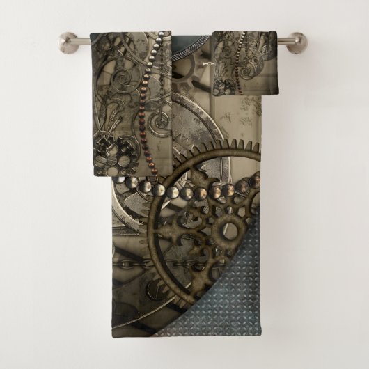 Wunderschönes elegantes Steampunk-Design Badhandtuch Set (Insitu)