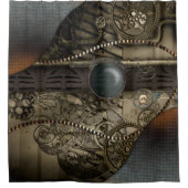 Wunderschönes elegantes Steampunk-Design Duschvorhang (Vorderseite)