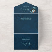 Wunderschönes elegantes Steampunkherz. All In One Einladung (Außenbereich)