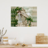 Wunderschönes Elven Magic Fantasy Poster Print (Küche)