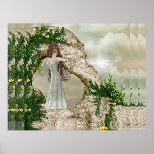 Wunderschönes Elven Magic Fantasy Poster Print (Vorne)
