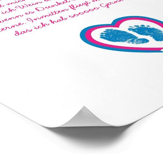 Wunderschönes Erinnerungsposter für Sternenkinder Poster (Ecke)