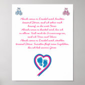 Wunderschönes Erinnerungsposter für Sternenkinder Poster (Vorne)