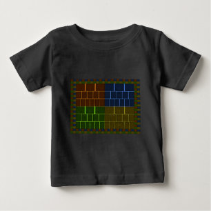 Wunderschönes erstaunliches Regenbogenfarben-Geome Baby T-shirt