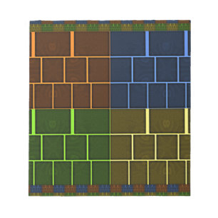 Wunderschönes erstaunliches Regenbogenfarben Geome Notizblock