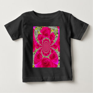 Wunderschönes Erstaunliches Rot Rosen Kaleidoskop- Baby T-shirt