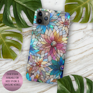 Wunderschönes falsches irisierendes Glas-Blumen-Ku Case-Mate iPhone Hülle