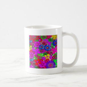 Wunderschönes Farbintensives Erstaunliches Blumenm Kaffeetasse