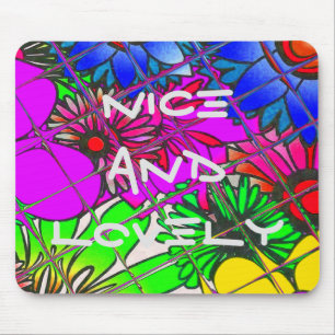 Wunderschönes Farbkräftiges Erstaunliches Blumenmu Mousepad